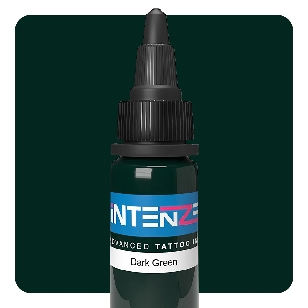 Dark Green — Intenze Tattoo Ink — Pick Size