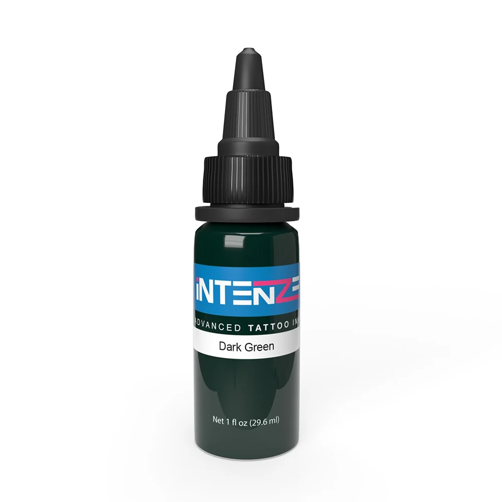Dark Green — Intenze Tattoo Ink — Pick Size - Image 2