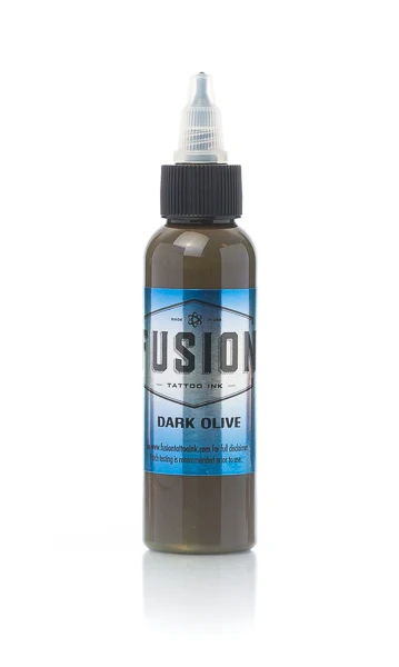 Dark Olive — Fusion Tattoo Ink — Pick Size - Image 2