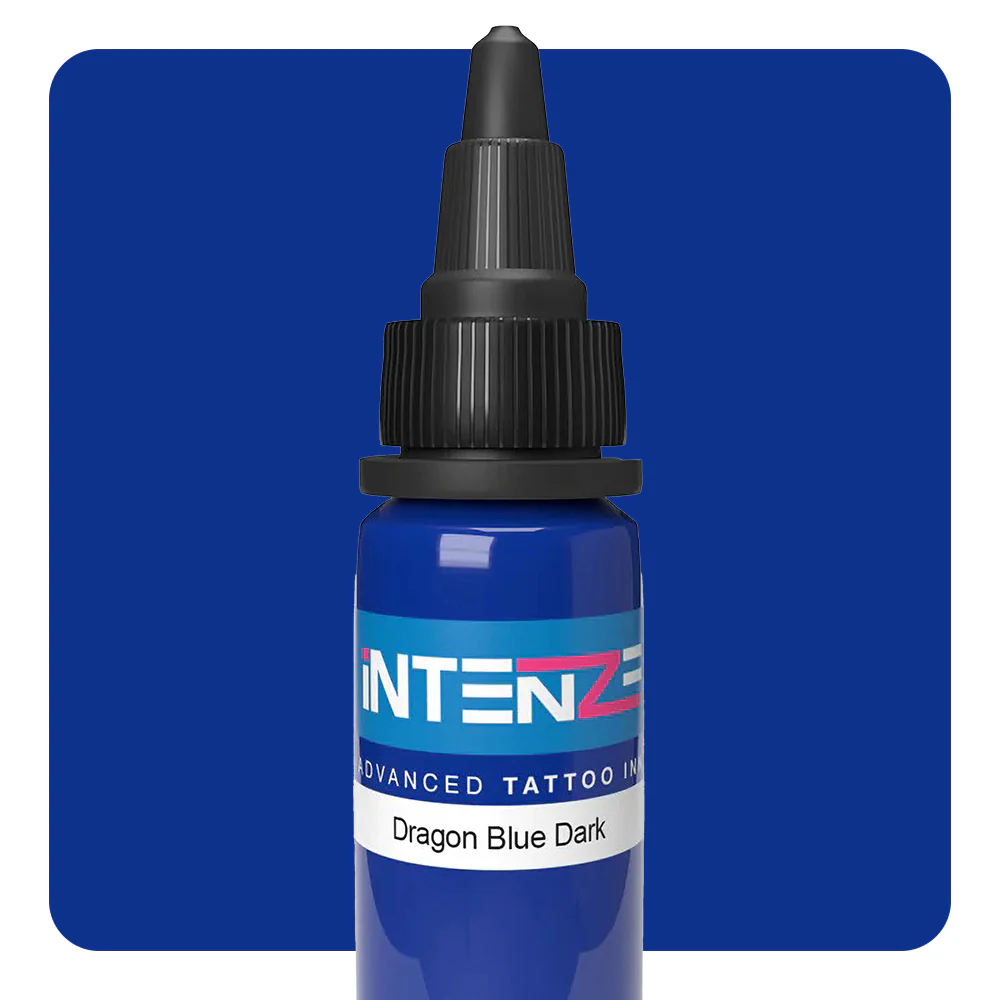 Dragon Blue Dark — Intenze Tattoo Ink — 1oz Bottle