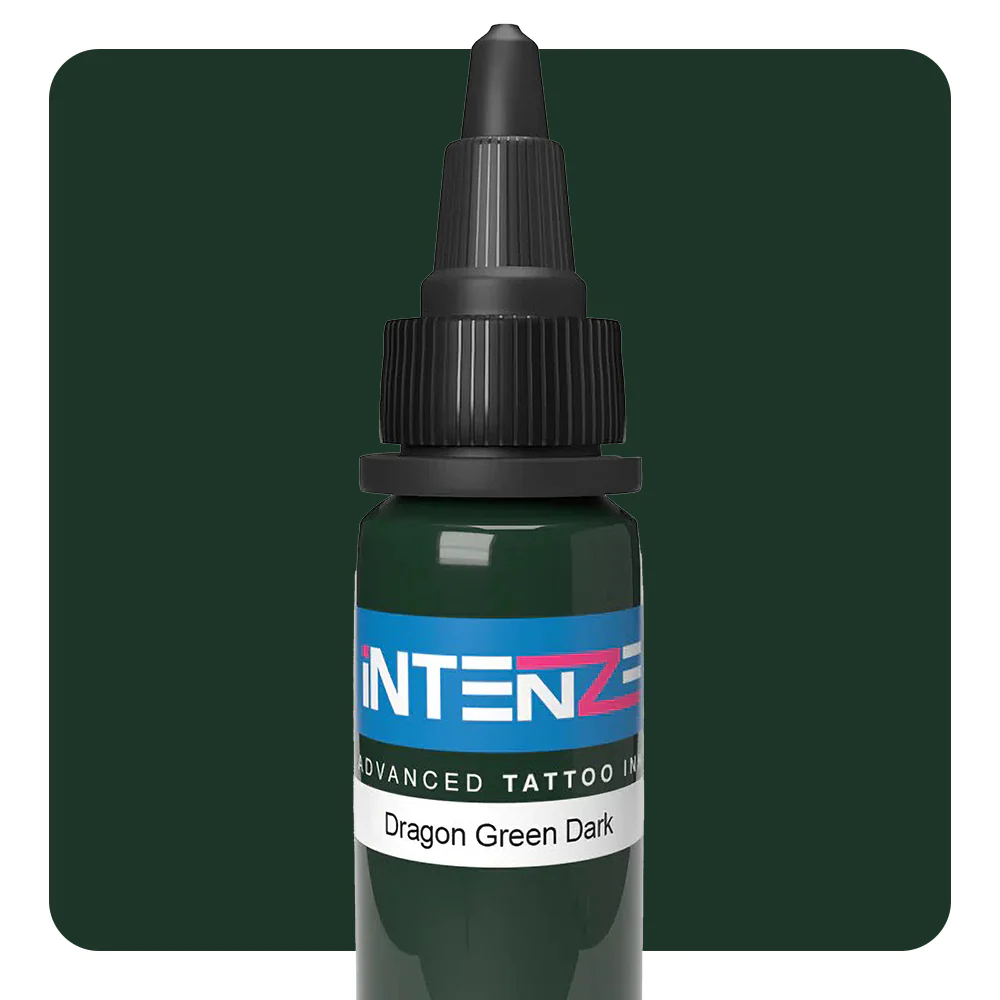 Dragon Green Dark — Intenze Tattoo Ink — Pick Size