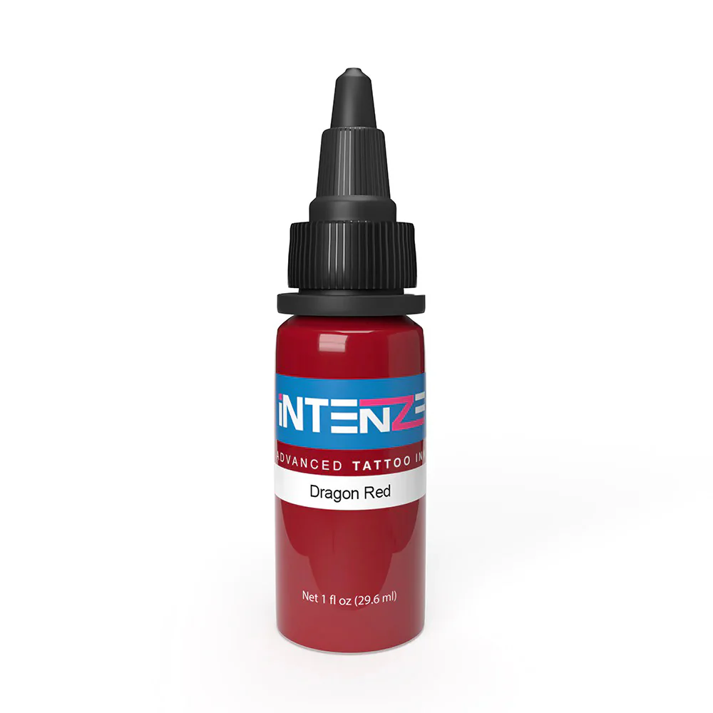 Dragon Red — Intenze Tattoo Ink — 1oz Bottle - Image 2