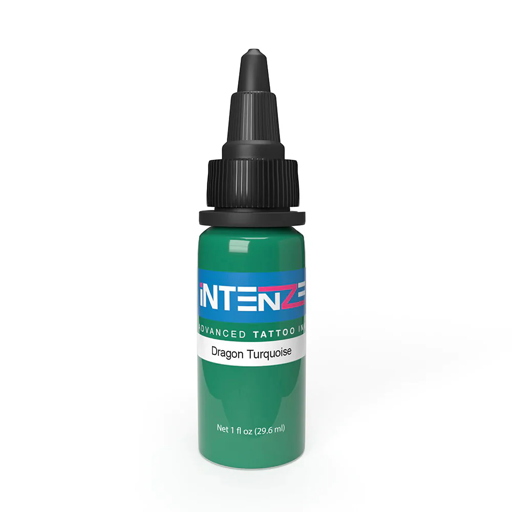Dragon Turquoise — Intenze Tattoo Ink — 1oz Bottle - Image 2