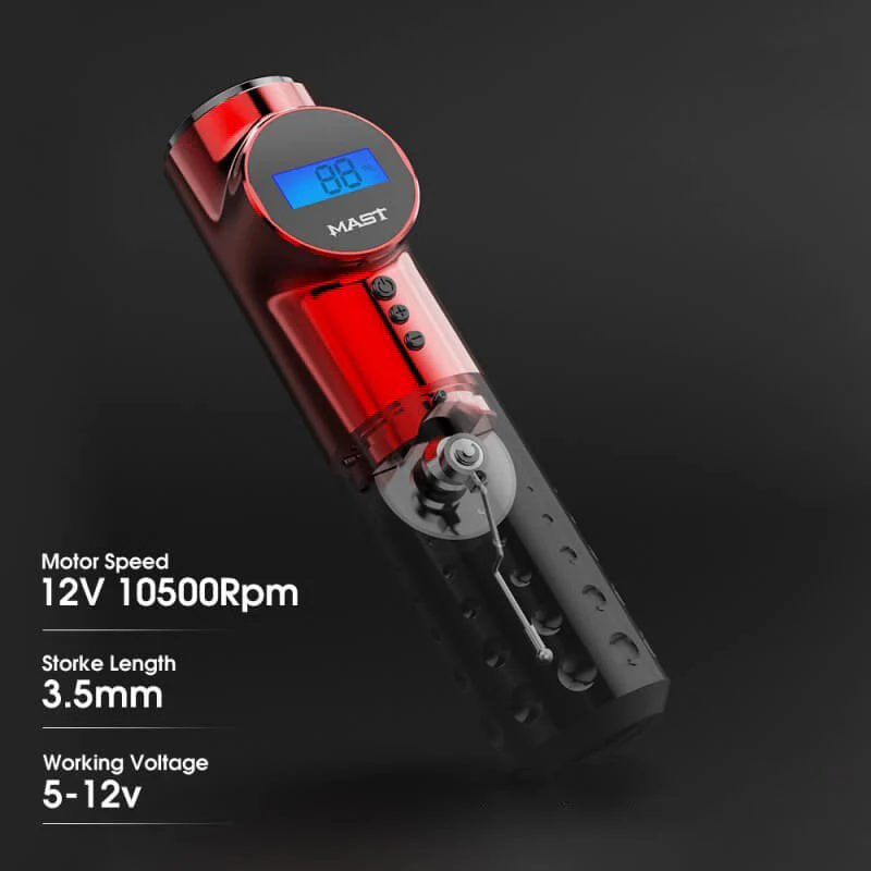 Dragonhawk Mast Archer Wireless Tattoo Machine — Pick Color - Image 5