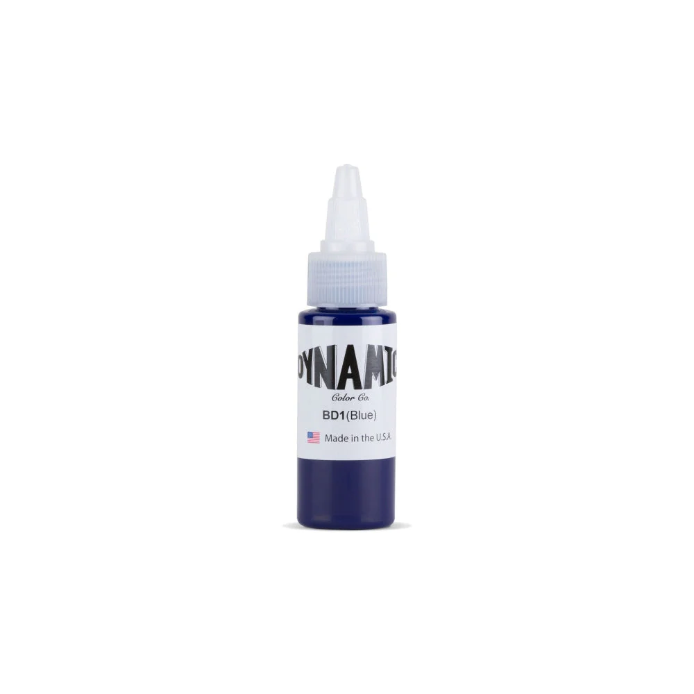 Dynamic Blue Tattoo Ink - 1oz. Bottle - Image 2