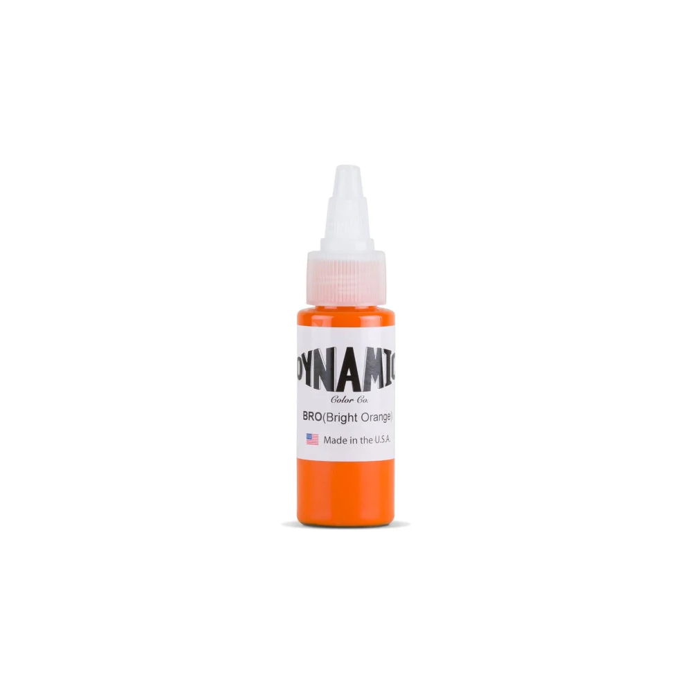 Dynamic Bright Orange Tattoo Ink - 1oz. Bottle - Image 2