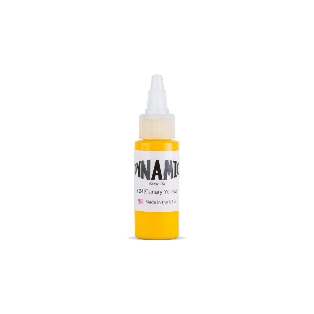 Dynamic Canary Yellow Tattoo Ink - 1oz. Bottle - Image 2