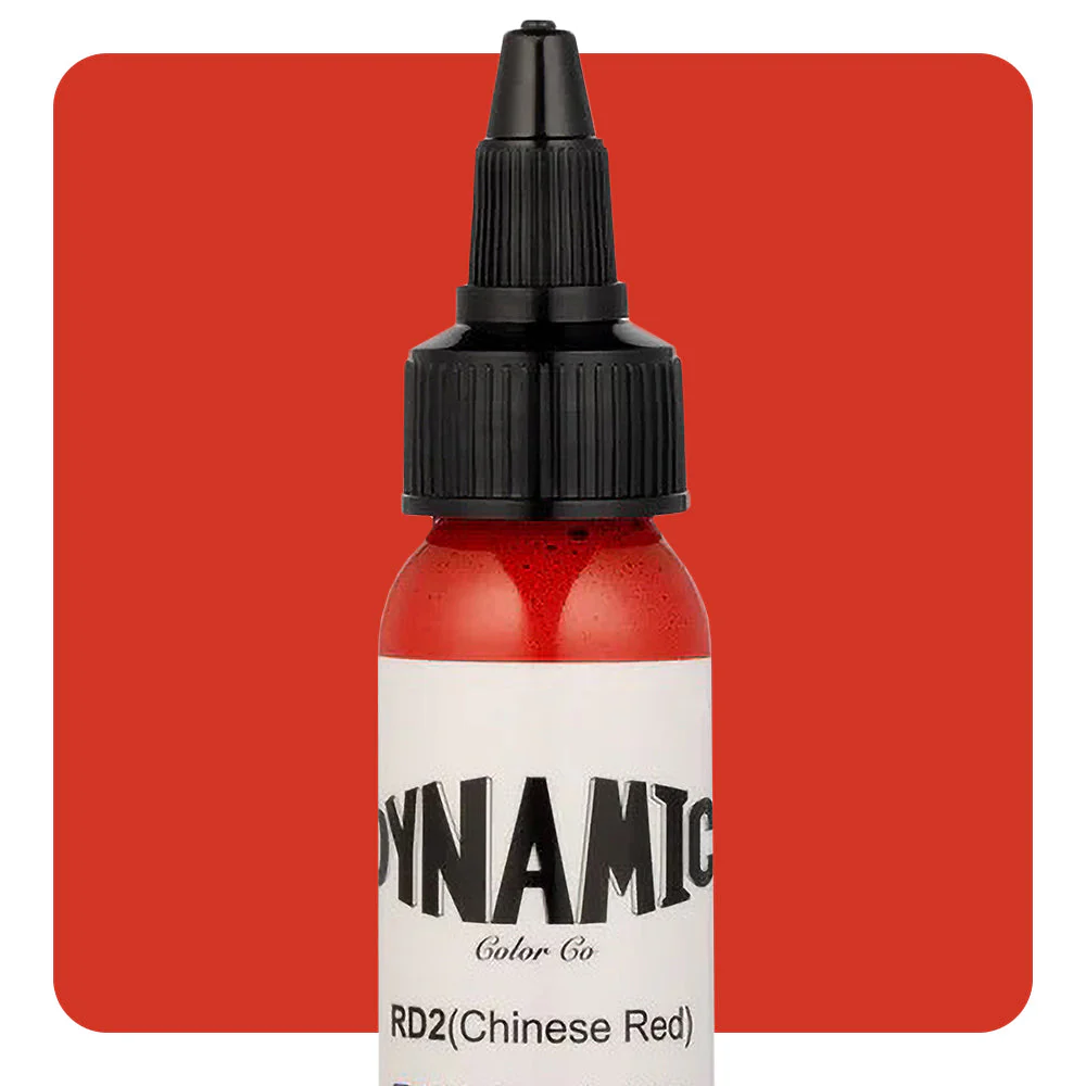 Dynamic Chinese Red Tattoo Ink - 1oz. Bottle