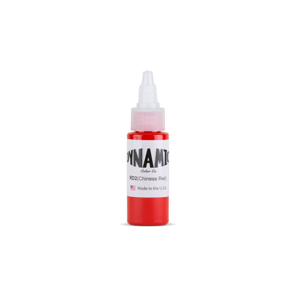 Dynamic Chinese Red Tattoo Ink - 1oz. Bottle - Image 2