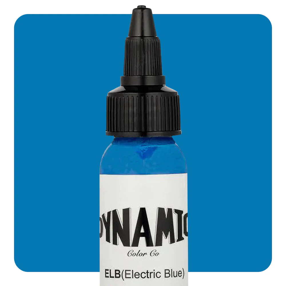 Dynamic Electric Blue Tattoo Ink - 1oz. Bottle