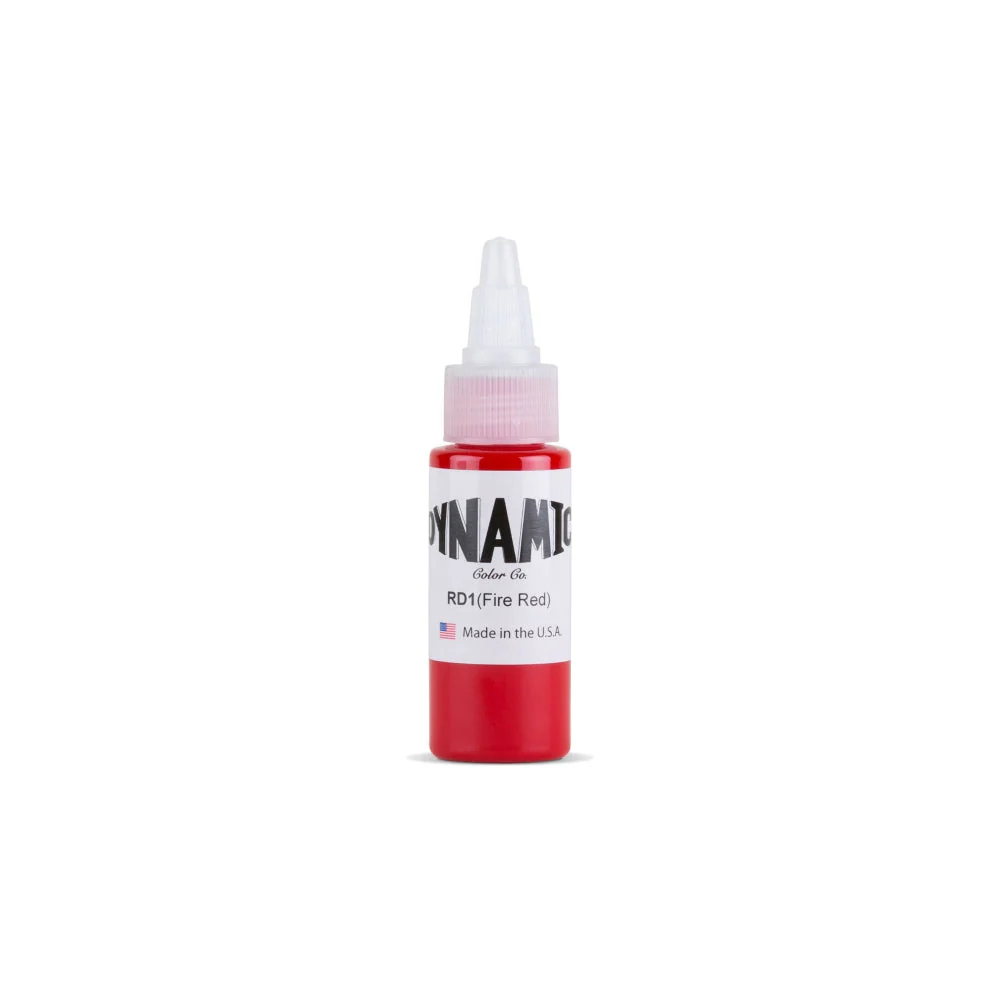 Dynamic Fire Red Tattoo Ink - 1oz. Bottle - Image 2