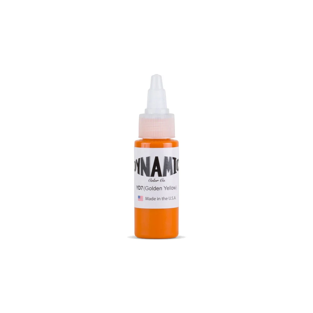 Dynamic Golden Yellow Tattoo Ink - 1oz. Bottle - Image 2