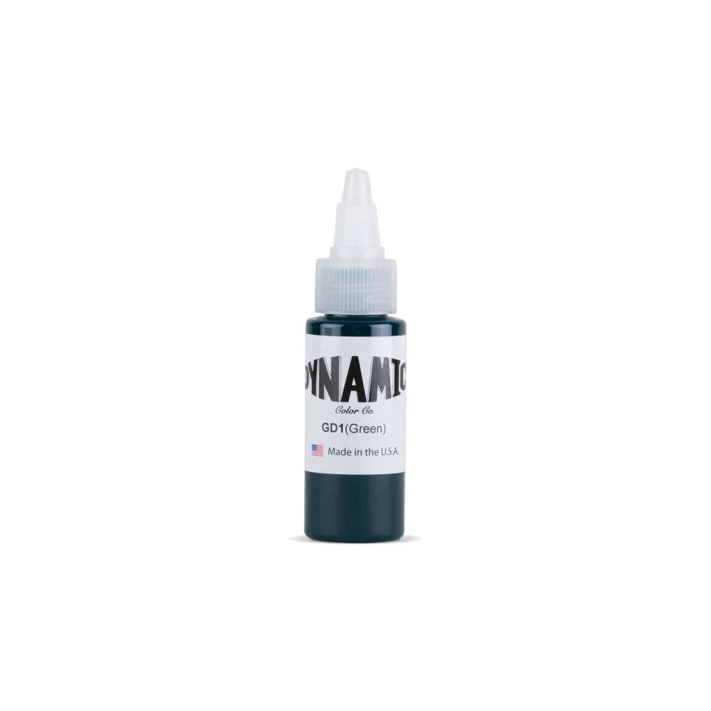 Dynamic Green Tattoo Ink - 1oz. Bottle - Image 2