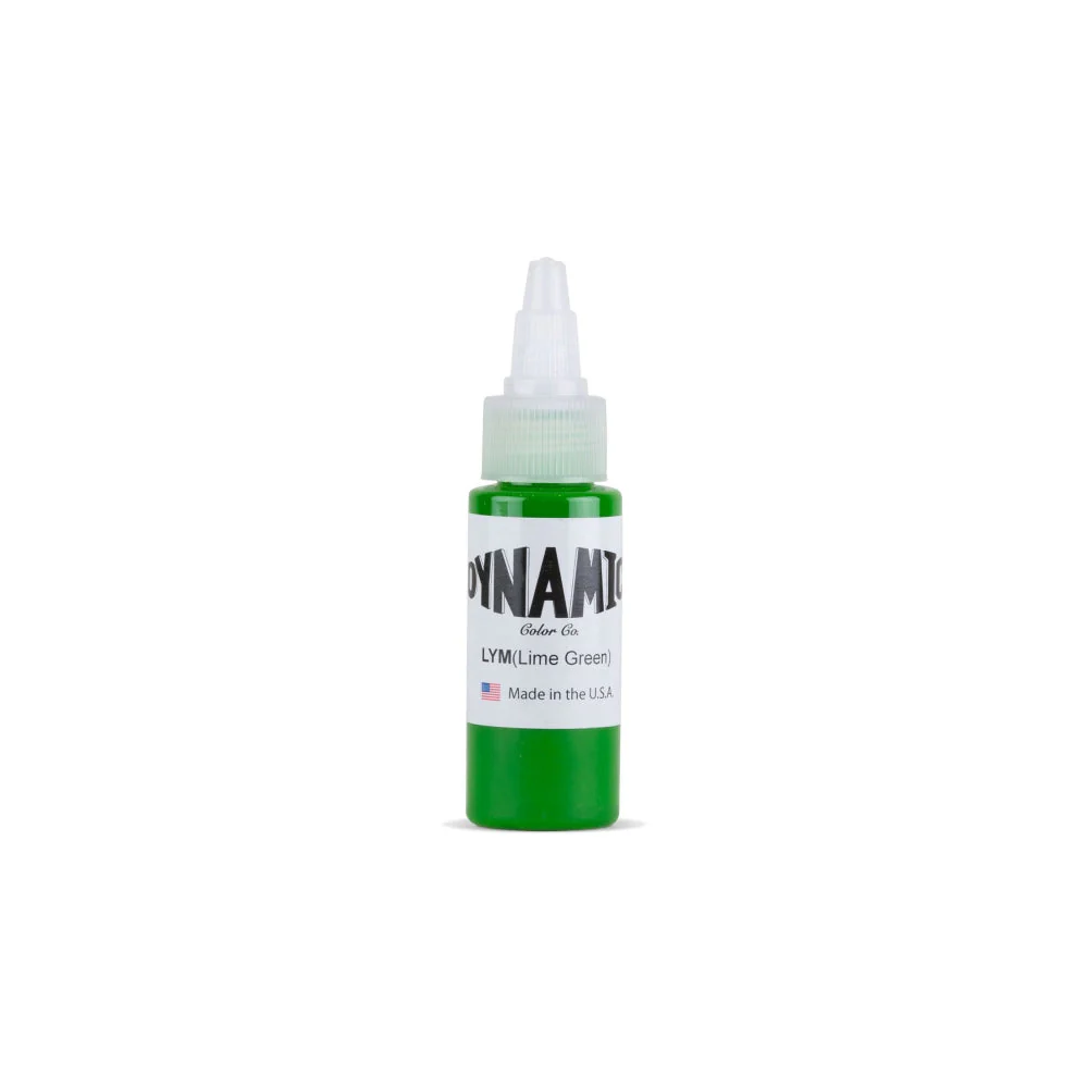 Dynamic Lime Green Tattoo Ink - 1oz. Bottle - Image 2
