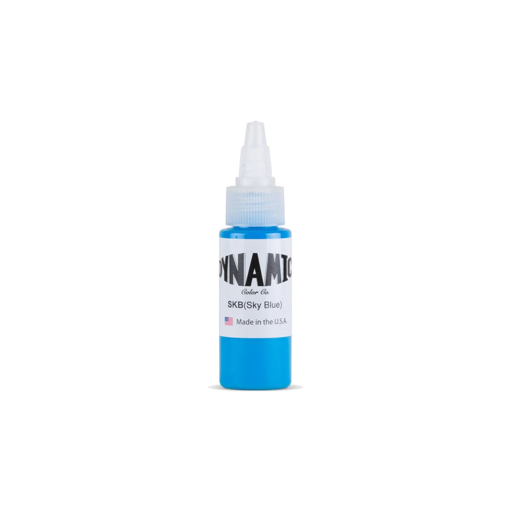 Dynamic Sky Blue Tattoo Ink - 1oz. Bottle - Image 2