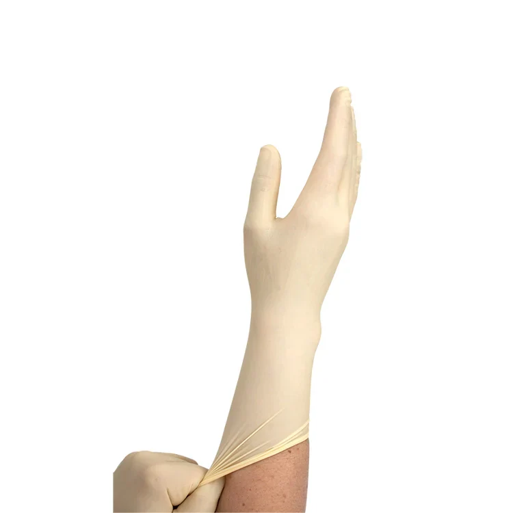 Dynarex Sterile White Latex Gloves — Box of 100 - Image 2