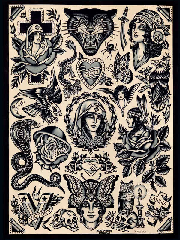 Echoes of Time — 25 Years of Tattoo Art — Hardcover Book + Travel Tool Book - Image 21