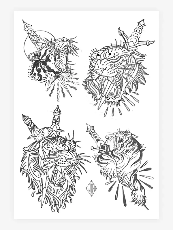 Echoes of Time — 25 Years of Tattoo Art — Hardcover Book + Travel Tool Book - Image 27