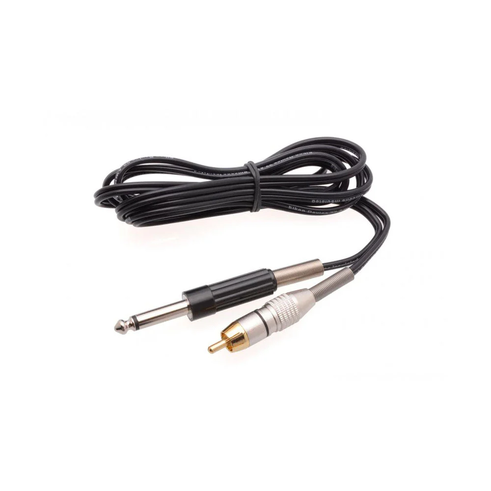 Eikon 6' Black RCA Cord with 1/4" Mono Plug - Image 2