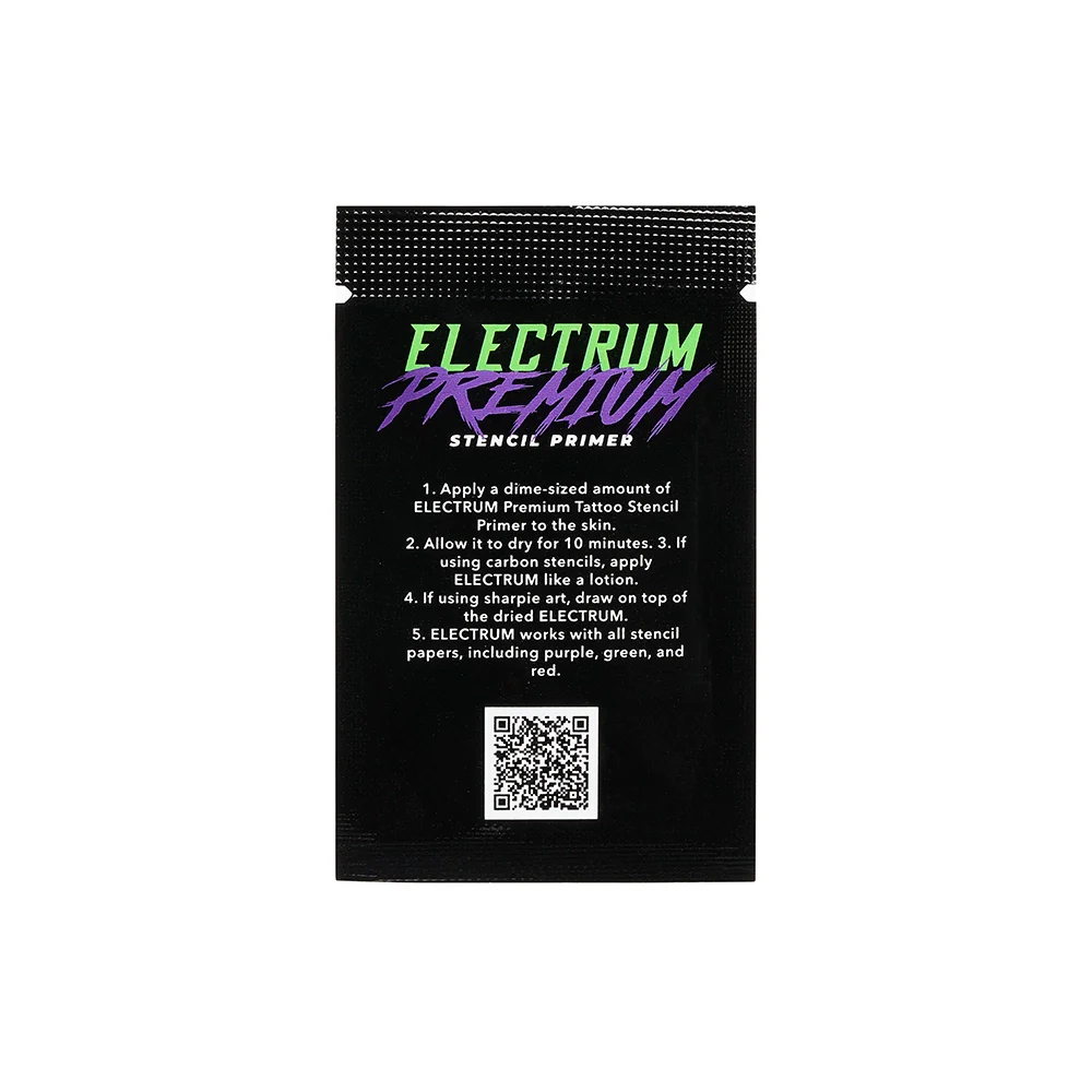 Electrum Premium Tattoo Stencil Primer — .10oz Sample Packet - Image 2