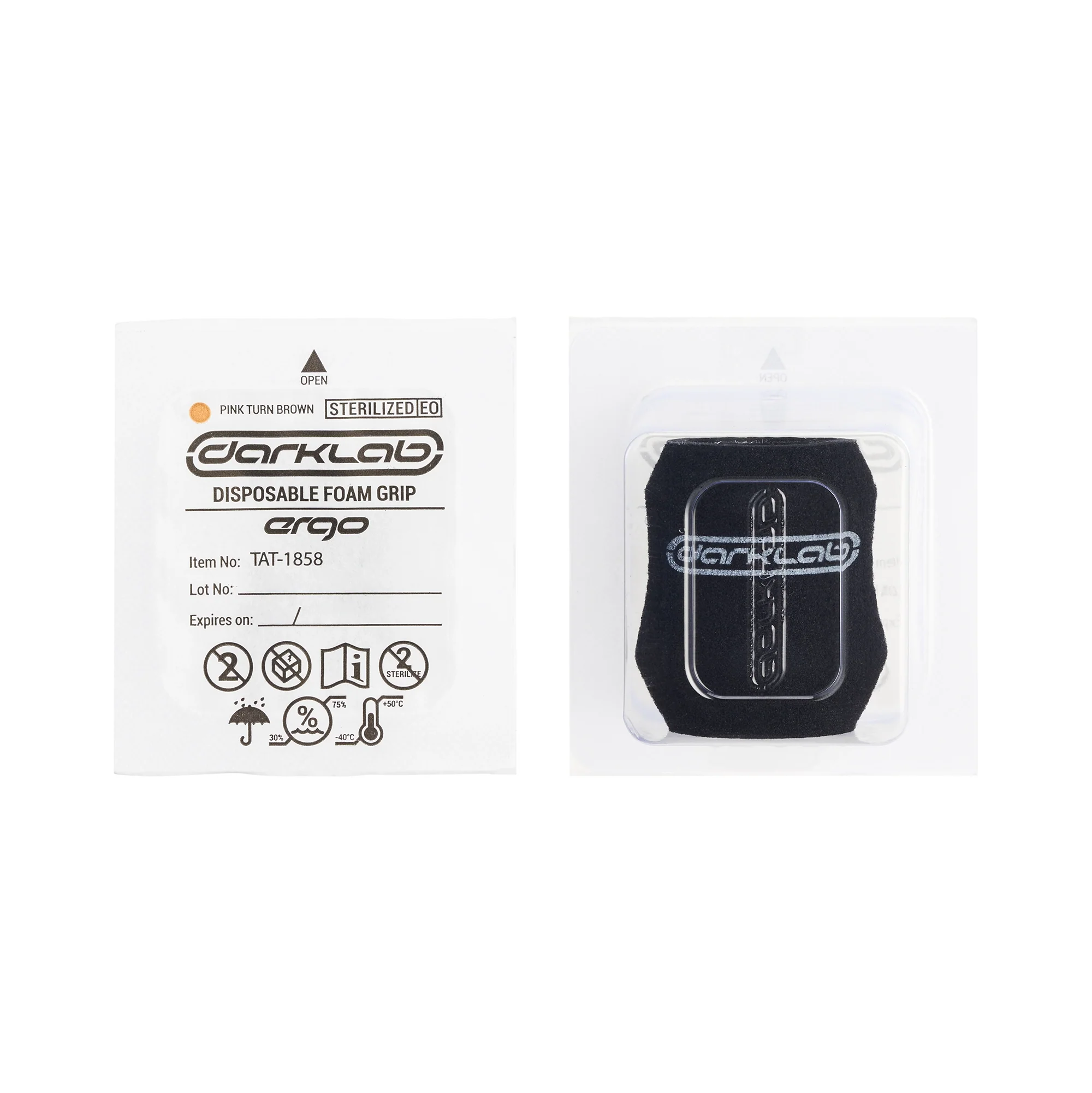 Darklab Ergo Disposable Foam Grip Covers - Black - Image 4
