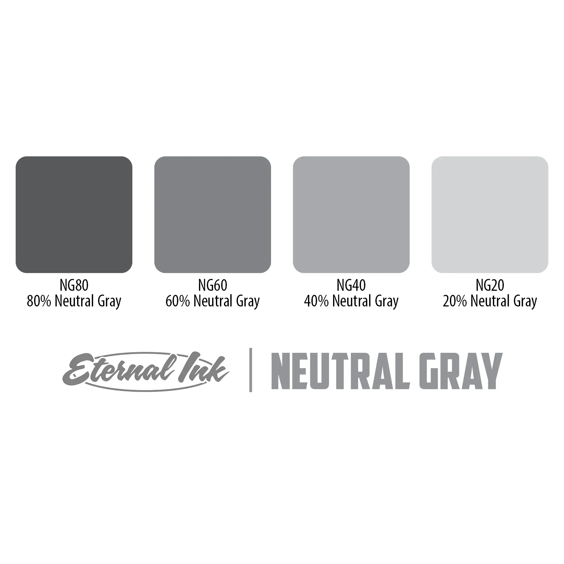 Eternal Ink - Neutral Opaque Set - Four 1oz. Bottles - Image 3