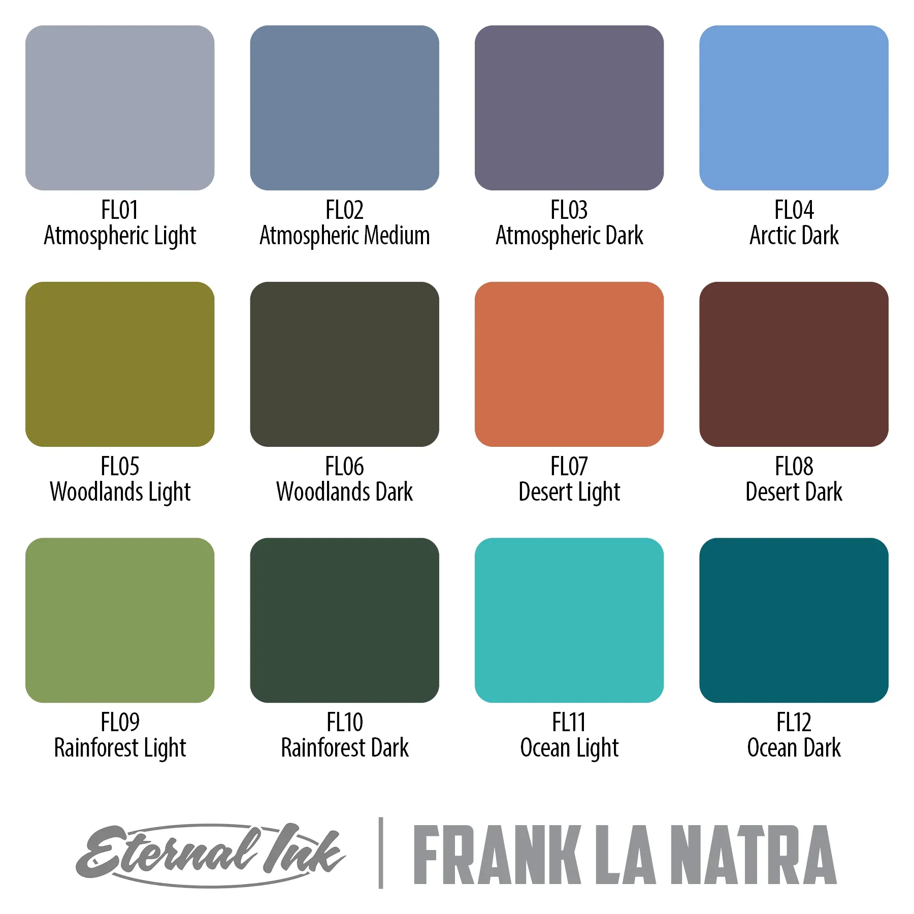 Eternal Tattoo Ink - Frank La Natra Atmospheric Landscapes Set - Image 2