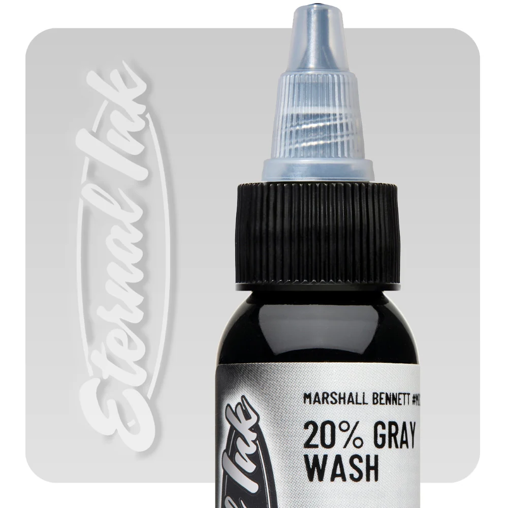 Eternal Tattoo Ink - Marshall Bennett 20% Gray Wash