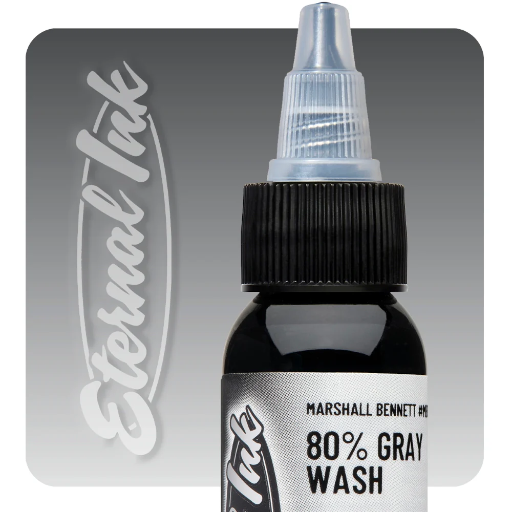 Eternal Tattoo Ink - Marshall Bennett 80% Gray Wash