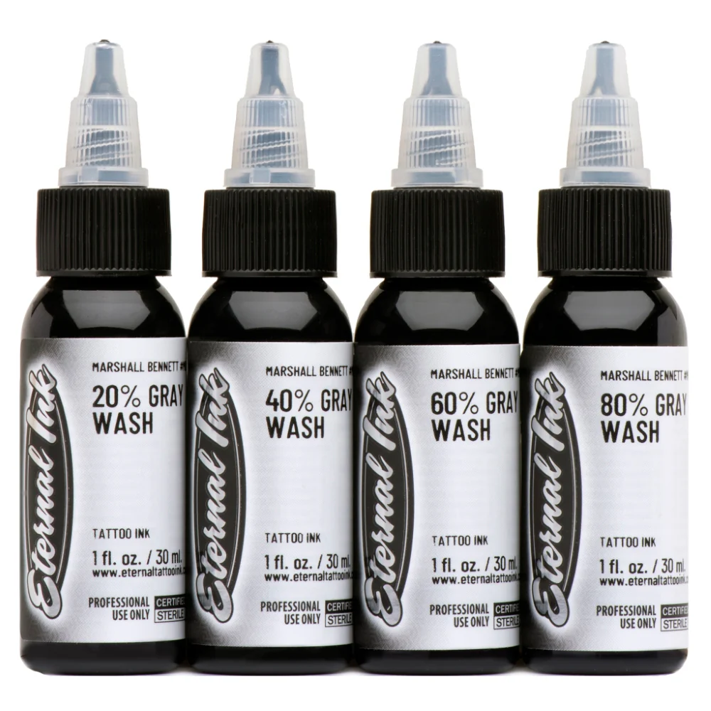Eternal Tattoo Ink - Marshall Bennett Gray Wash Set of 4 - Image 2