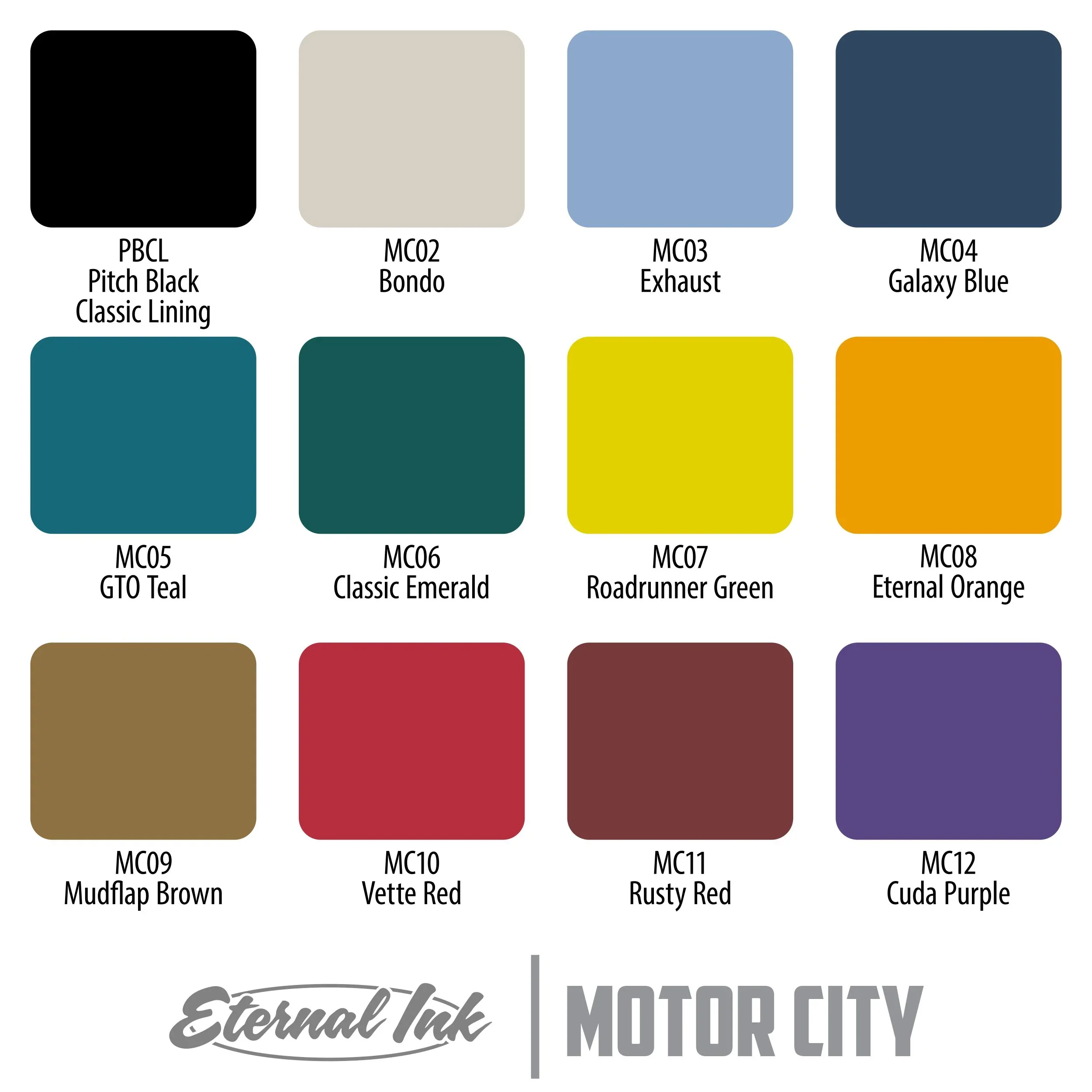 Eternal Tattoo Ink - Motor City Set - Image 2