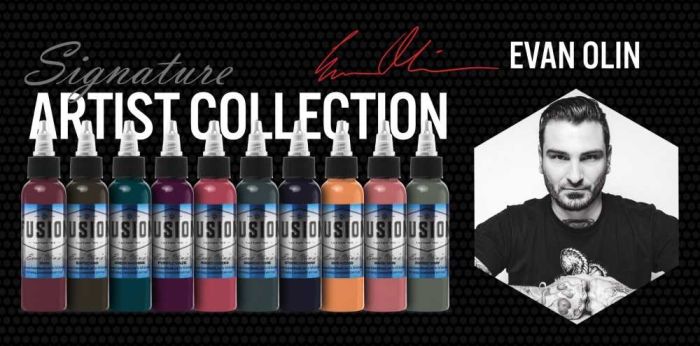 Evan Olin 10-Color Palette Signature Set — Fusion Tattoo Ink — 1oz - Image 2
