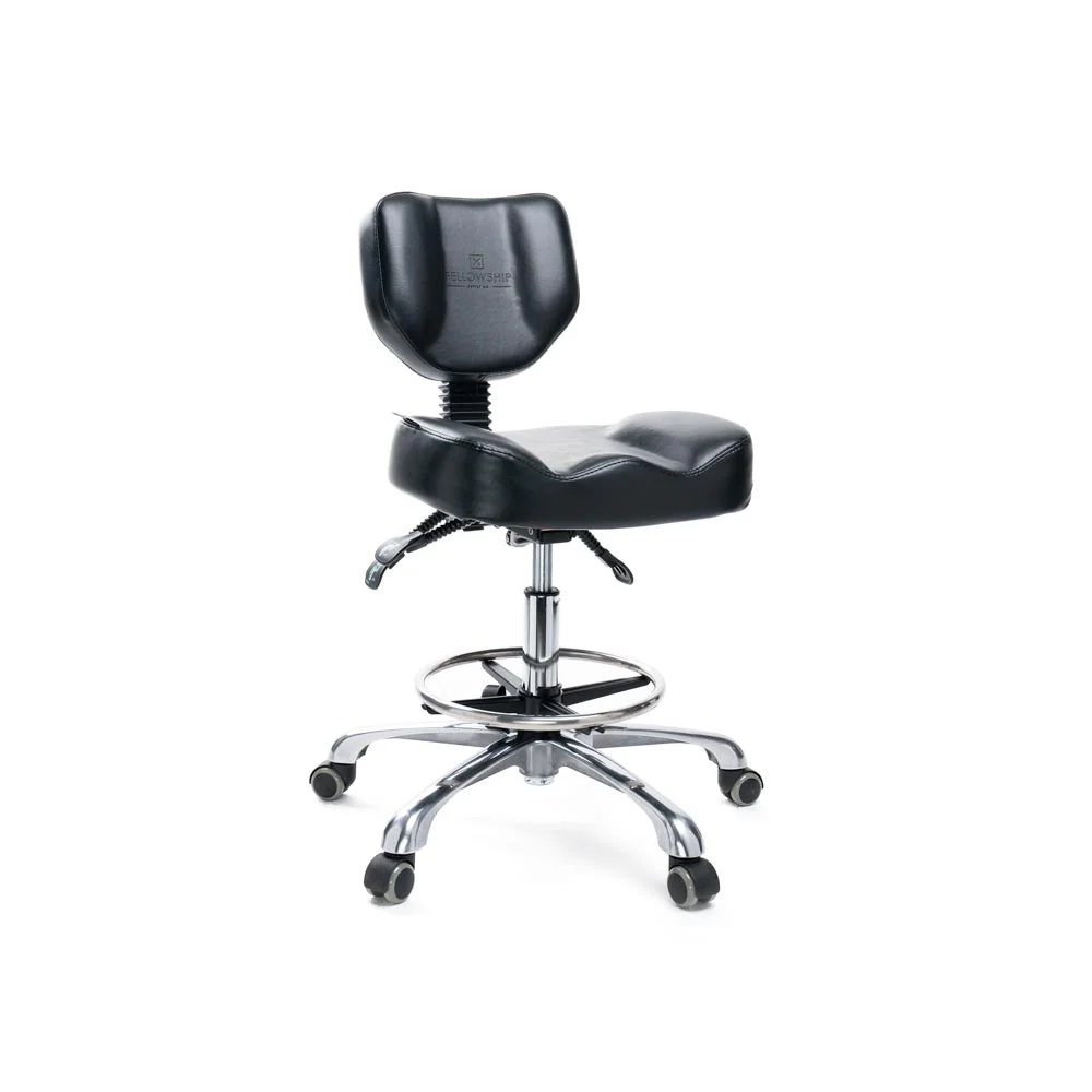 Fellowship Black Adjustable Tattoo Artist Chair 9942 - Image 2