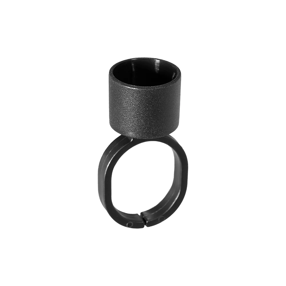 Finger Ring Ink Cup Holder - Black - 50/bag