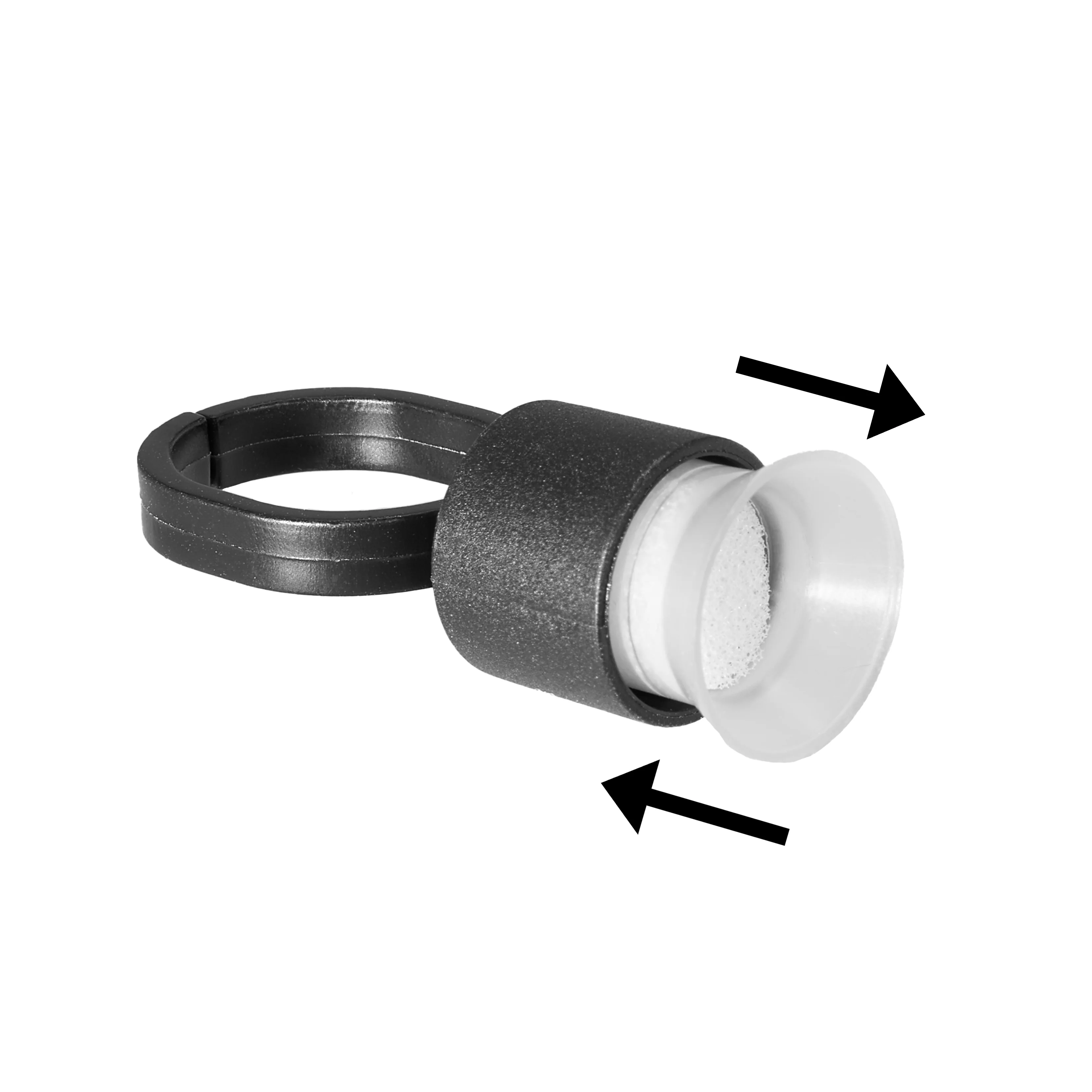 Finger Ring Ink Cup Holder - Black - 50/bag - Image 3
