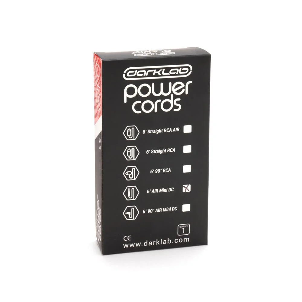 FK Irons Darklab 6’ Straight Air Mini DC Cable — Black - Image 3