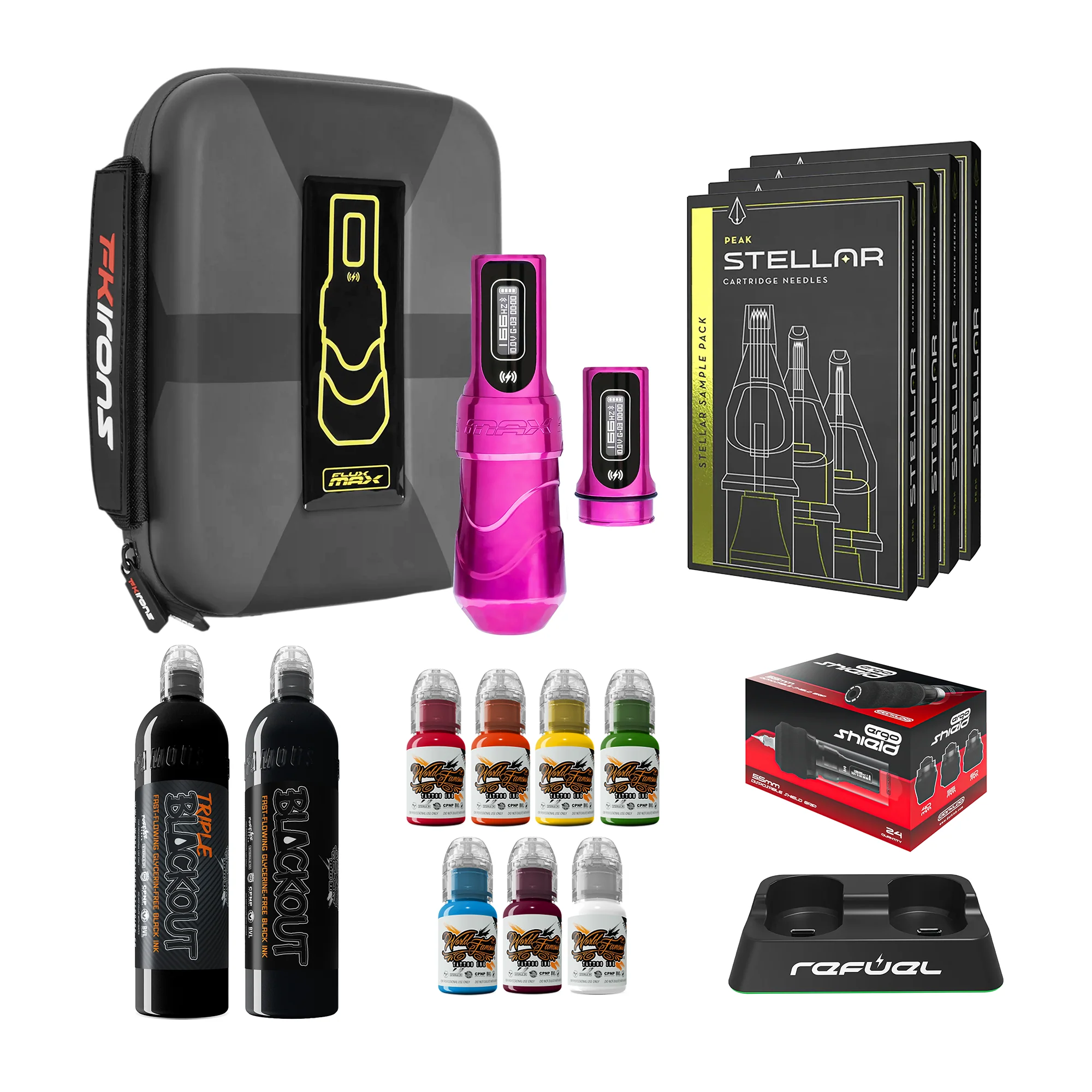 FK Irons Flux Max Pro Bundle With PowerBolt Batteries – Pick Color and Stroke Length - Image 3