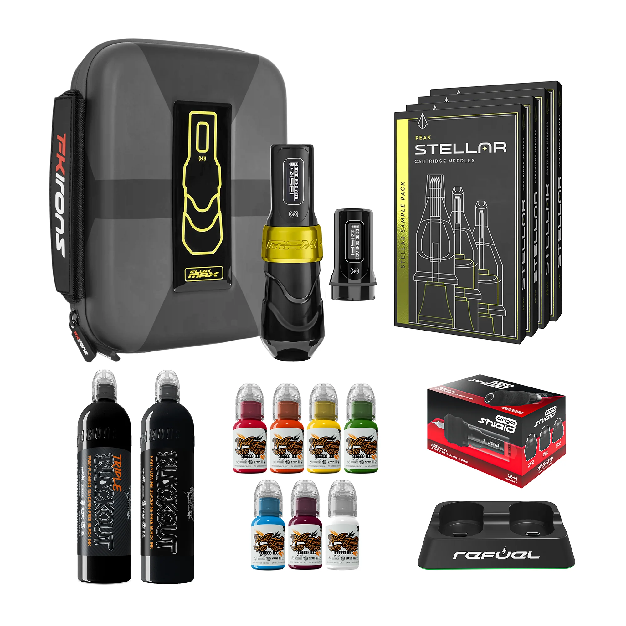 FK Irons Flux Max Pro Bundle With PowerBolt Batteries – Pick Color and Stroke Length - Image 5