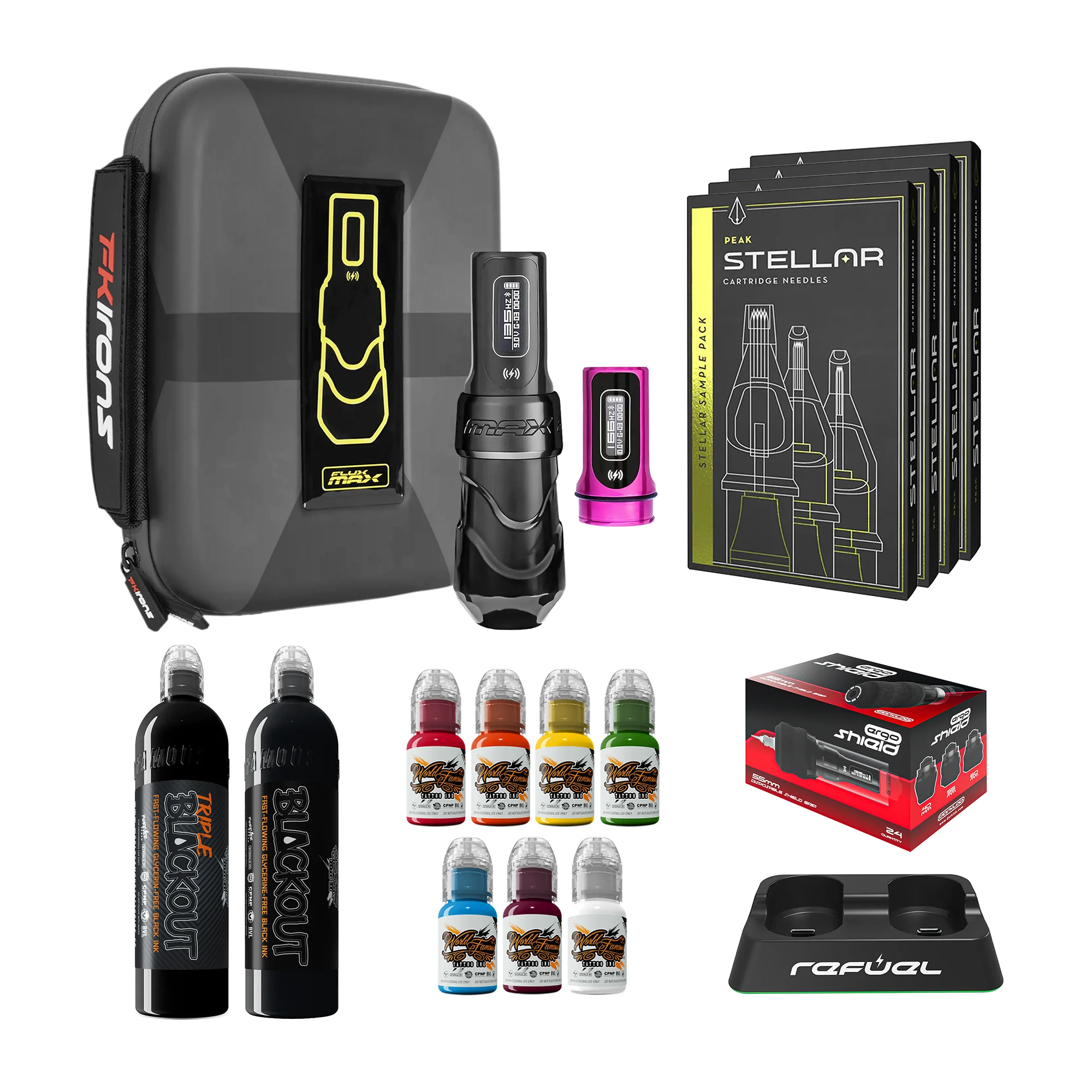 FK Irons Flux Max Pro Bundle With PowerBolt Batteries – Pick Color and Stroke Length - Image 6