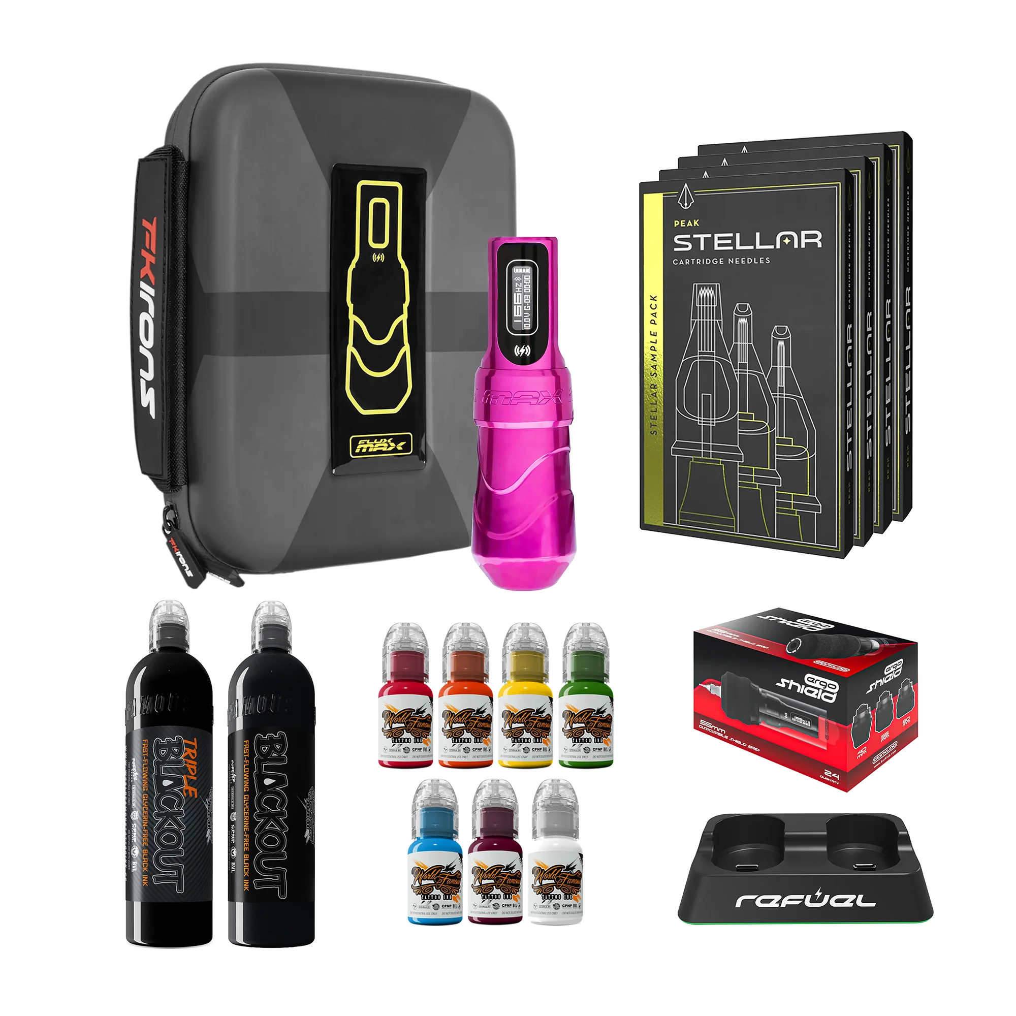 FK Irons Flux Max Pro Bundle With PowerBolt Batteries – Pick Color and Stroke Length - Image 7