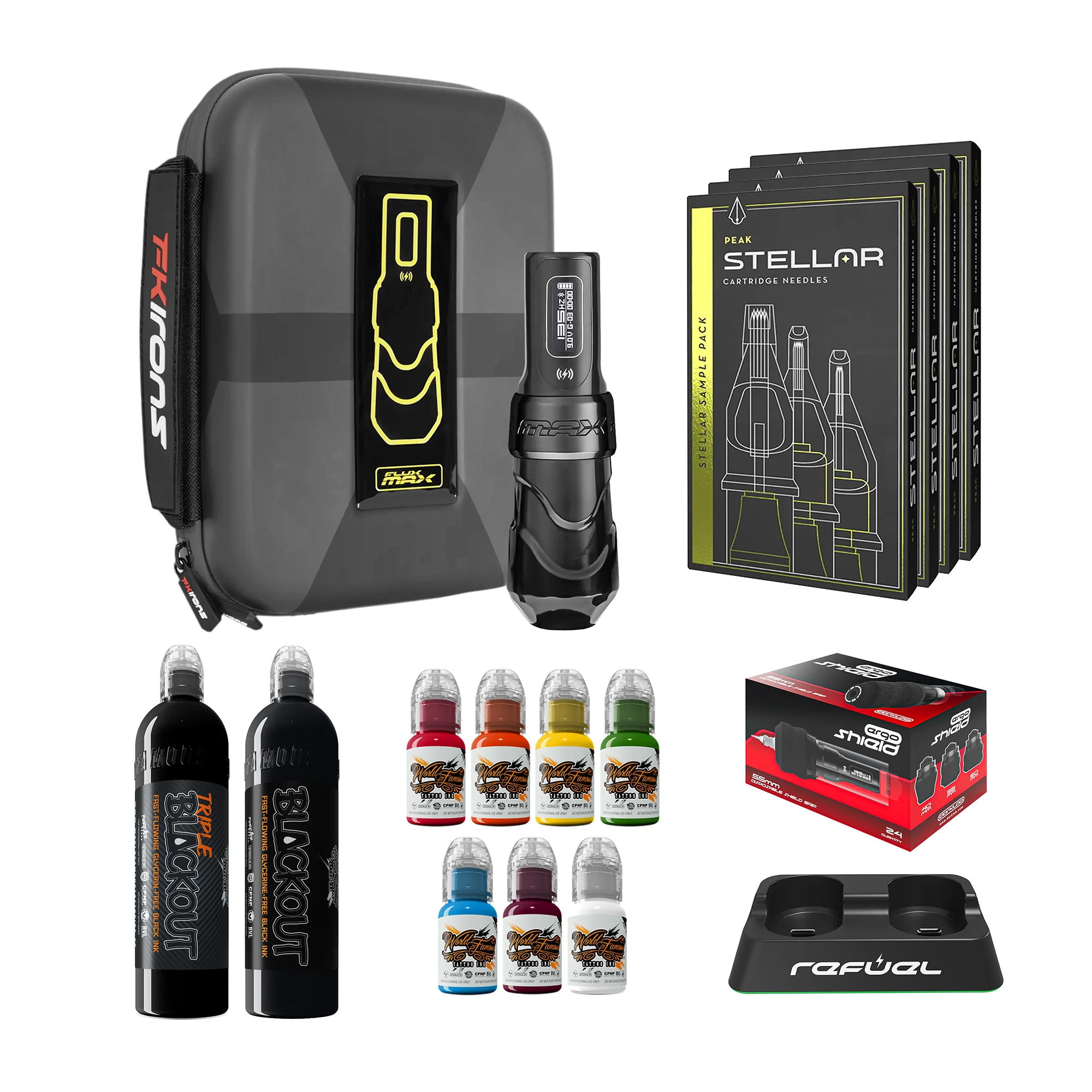 FK Irons Flux Max Pro Bundle With PowerBolt Batteries – Pick Color and Stroke Length - Image 8
