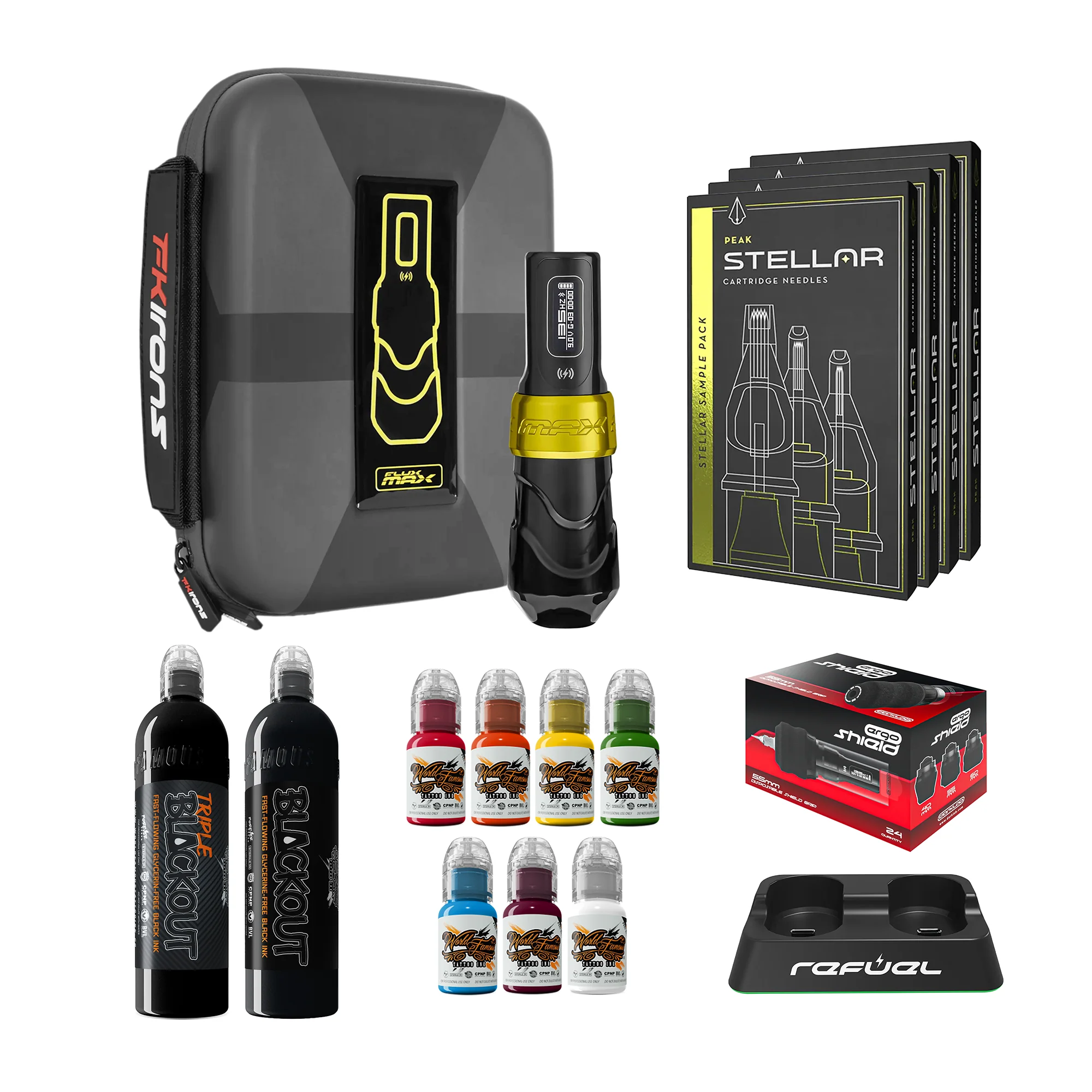 FK Irons Flux Max Pro Bundle With PowerBolt Batteries – Pick Color and Stroke Length - Image 9