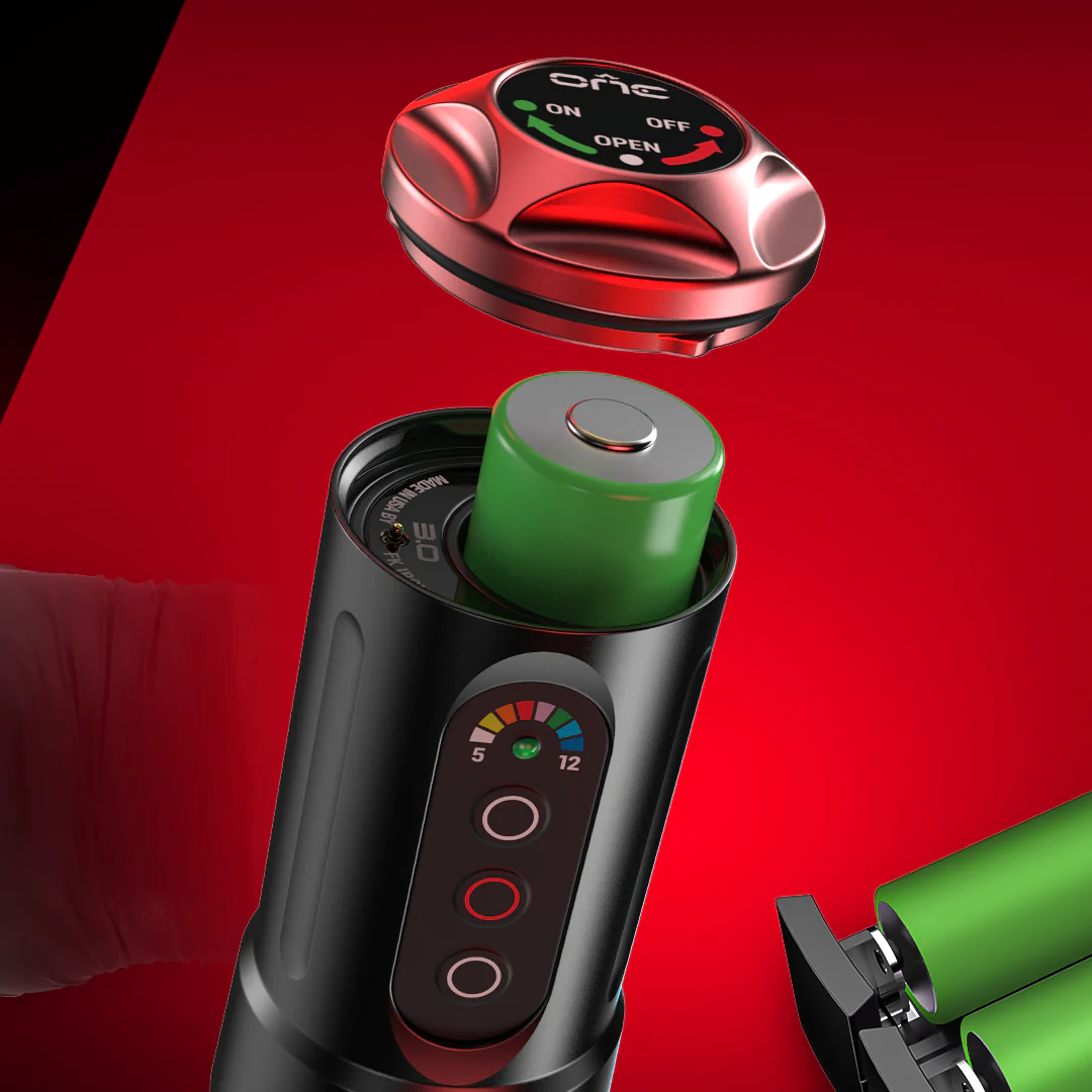 FK Irons One Tattoo Machine with Drop in Battery — 3.0mm or 4.0mm — Pick Color - Image 6