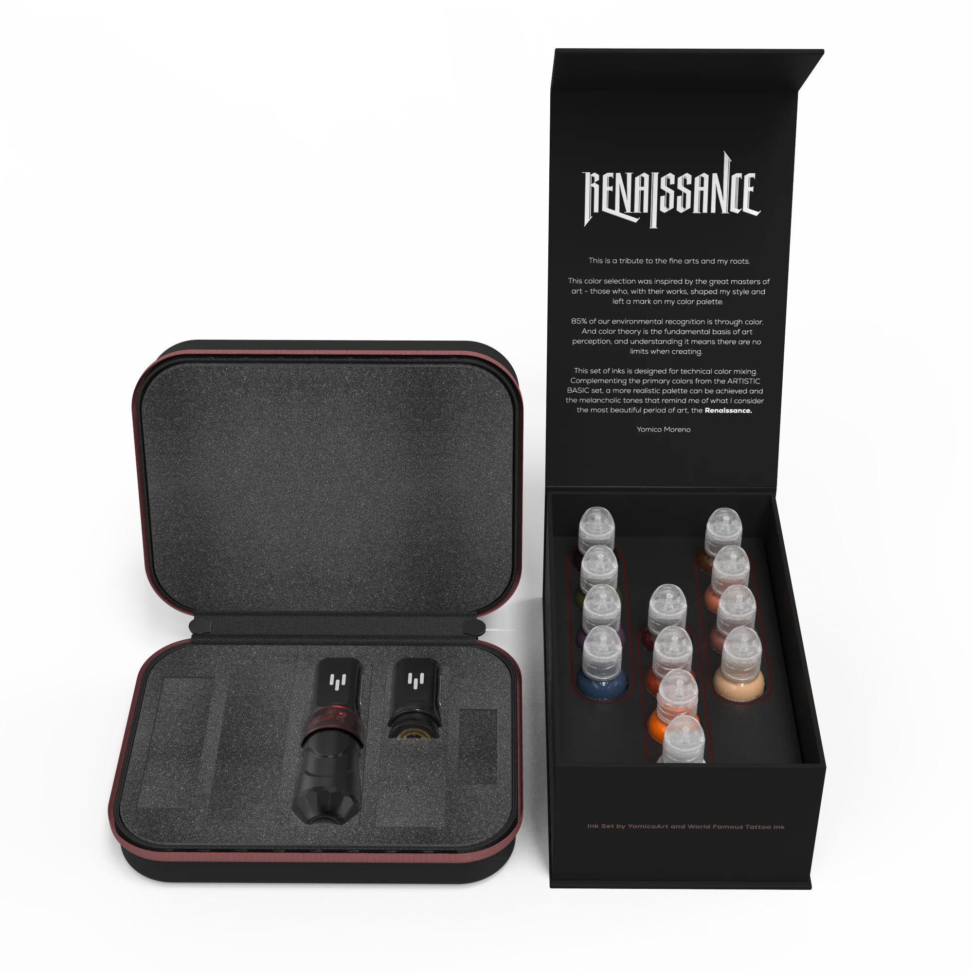 FK Irons x World Famous Yomico Special Edition Flux Max Machine & Renaissance Ink Kit - Image 2