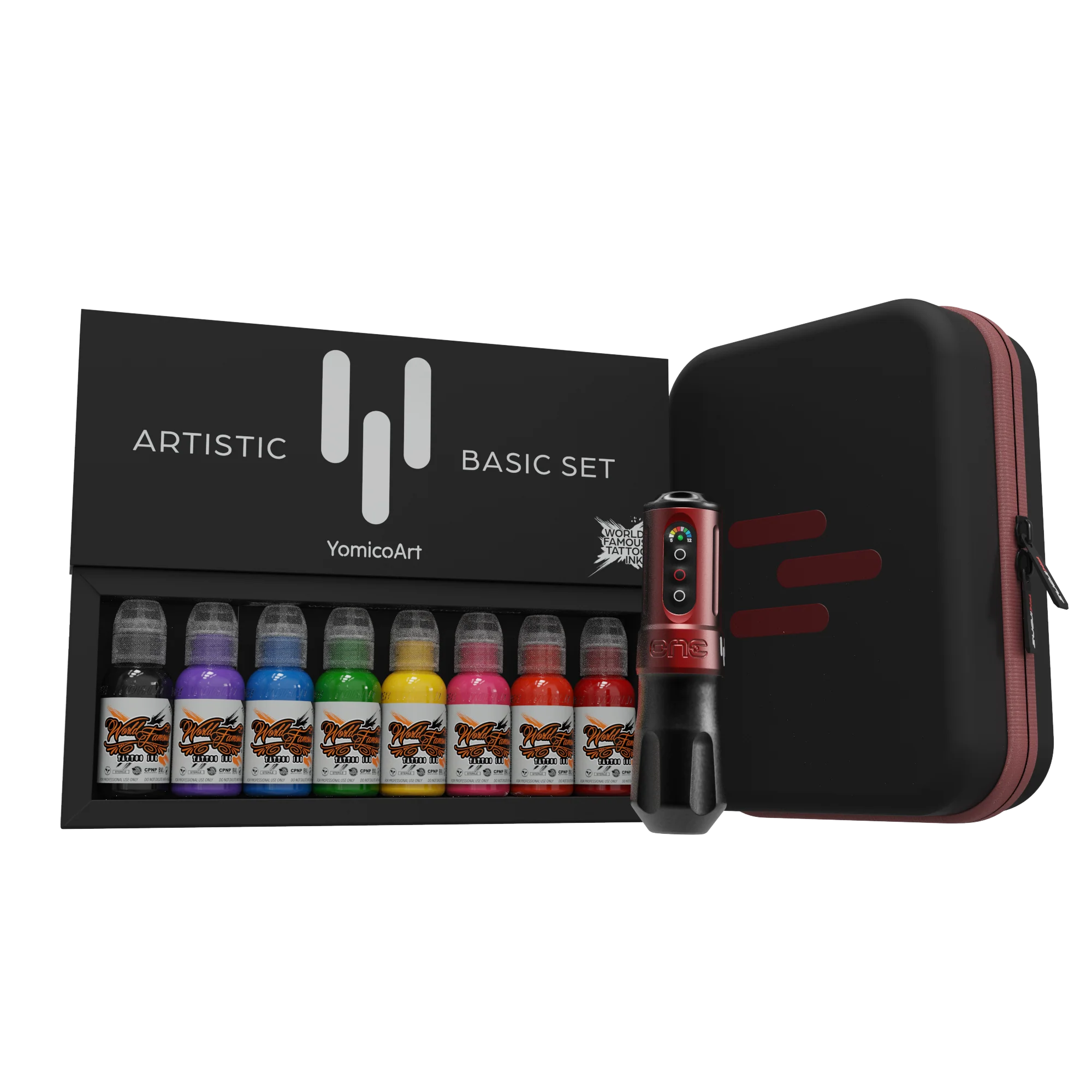 FK Irons x World Famous Yomico Special Edition ONE Machine & Artistic Basic Ink Kit