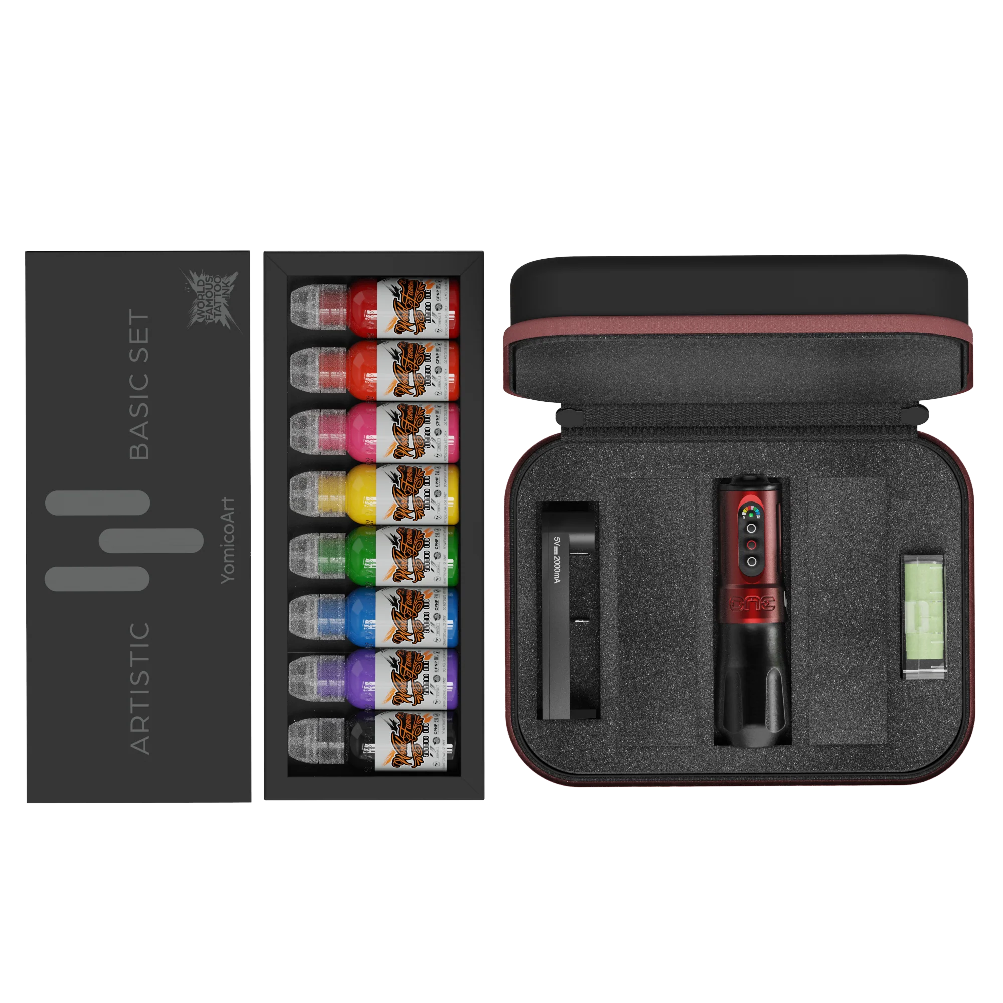 FK Irons x World Famous Yomico Special Edition ONE Machine & Artistic Basic Ink Kit - Image 2