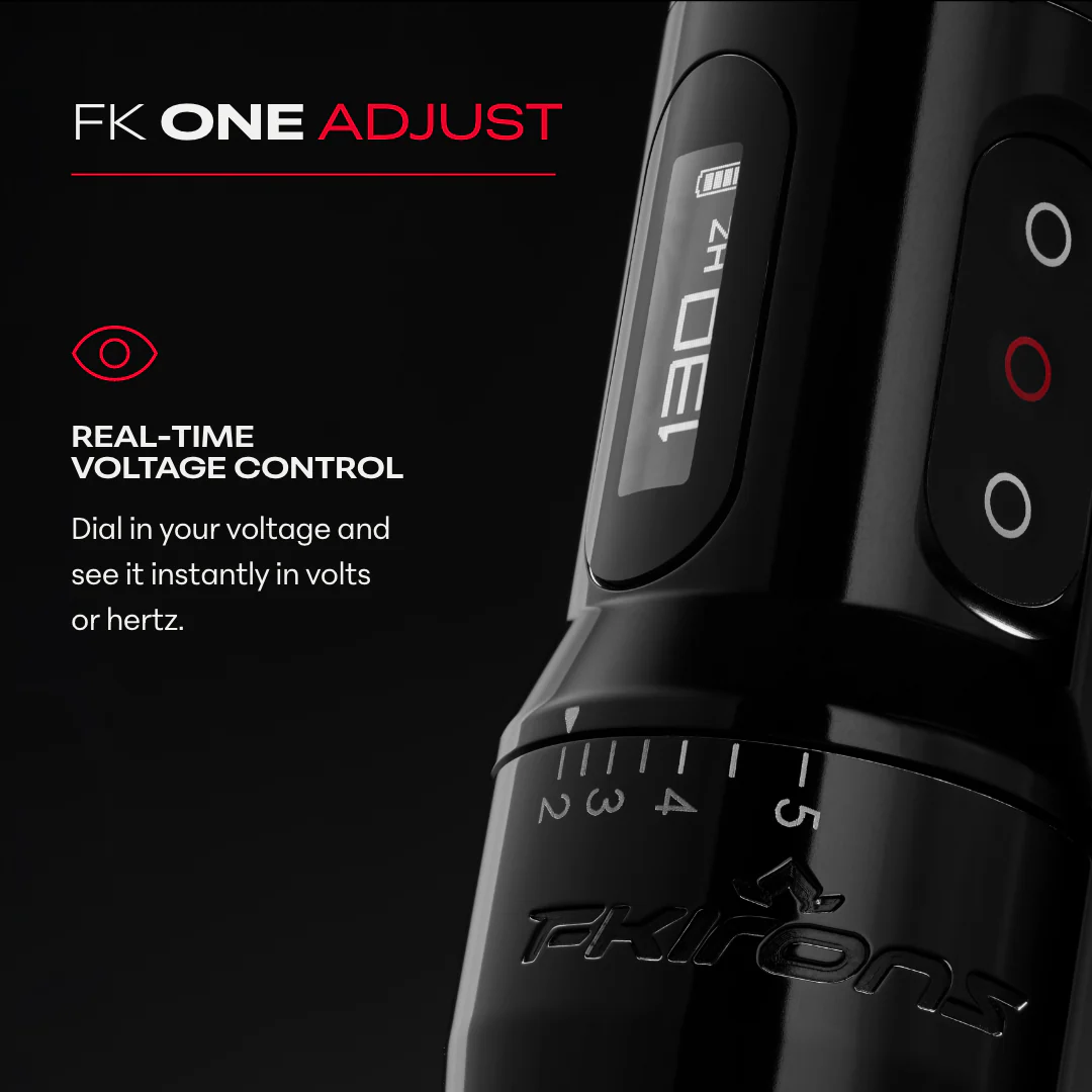 FK One Adjust Wireless Tattoo Machine - Pick Color - Image 10