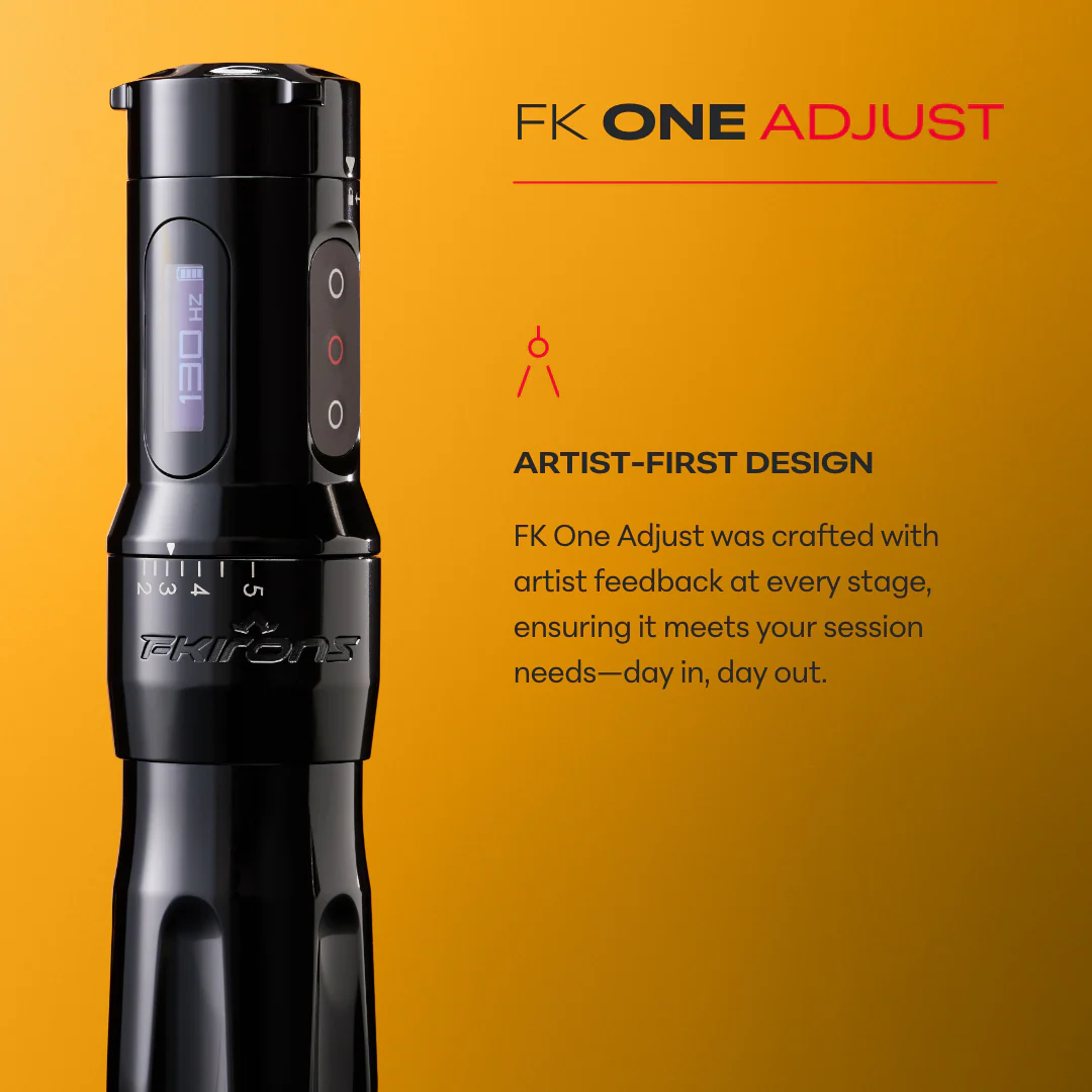 FK One Adjust Wireless Tattoo Machine - Pick Color - Image 5