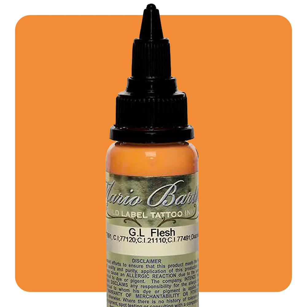 Flesh Mario Barth Gold Label — Intenze Tattoo Ink — 1oz Bottle