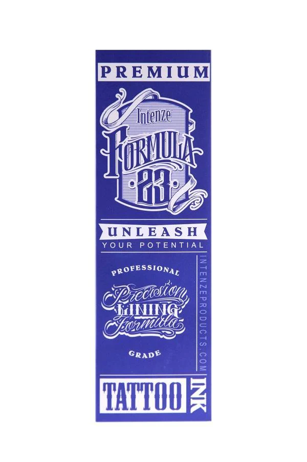 Formula 23 Black Tattoo Ink by Intenze Ink — 10oz Bottle - Image 2